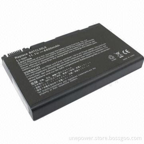 8-cell Laptop Battery, 4,400mAh 14.8V 65W, Replacement for Acer 290, Black Color